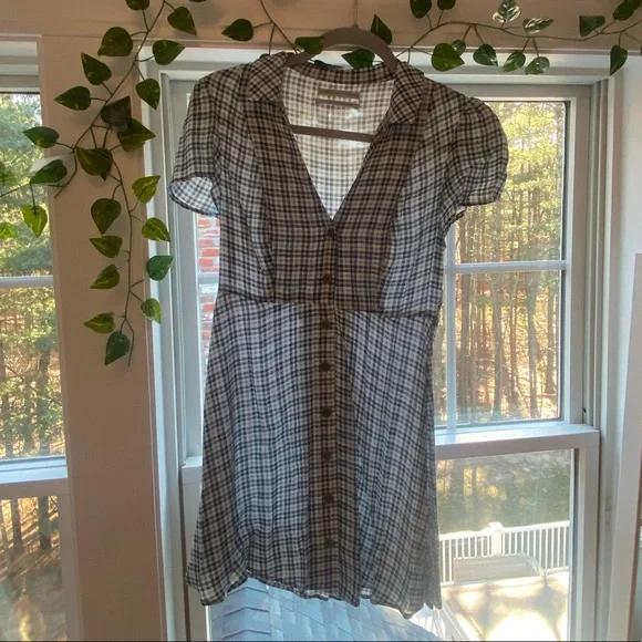 urban outfitters blue and white dress BDG Ribbed Knit Mini Size Small Striped Swing Urban Outfitters | Dresses |